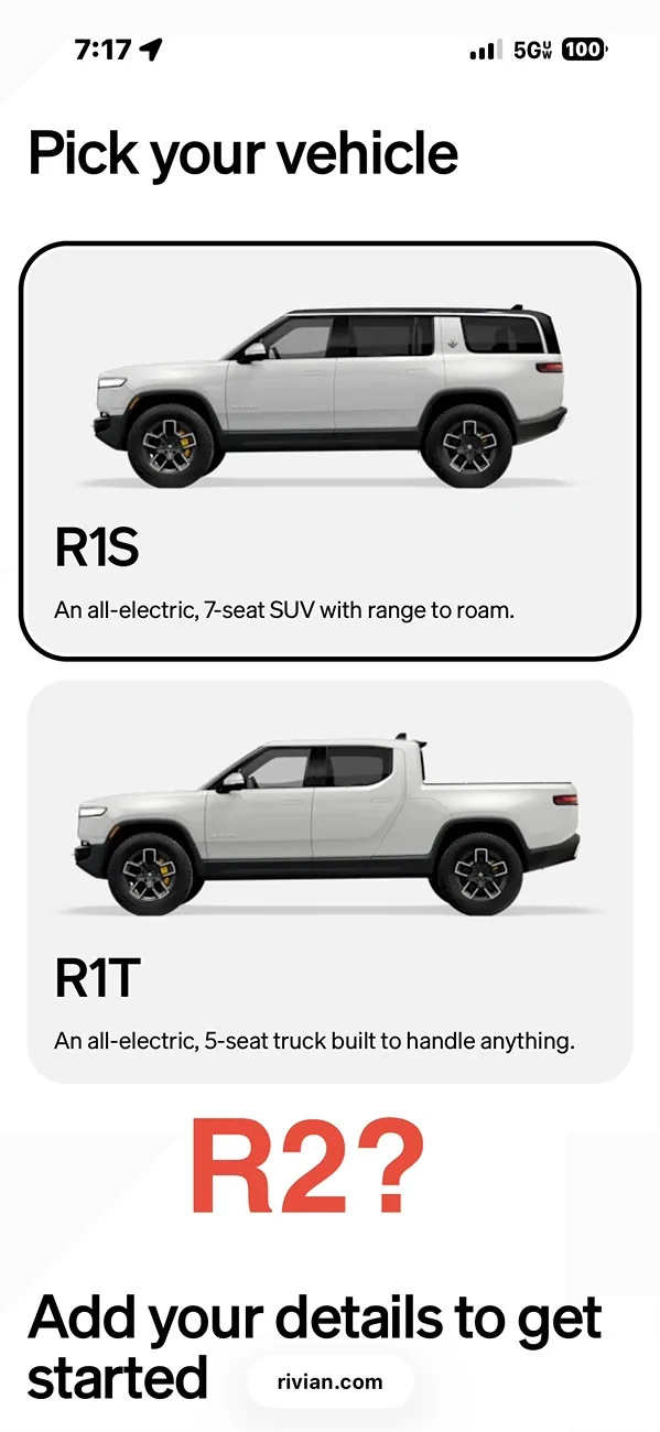Rivian R1T R1S R2 Demo Drive Scheduling is LIVE! Anyone book test drive yet? IMG_4112