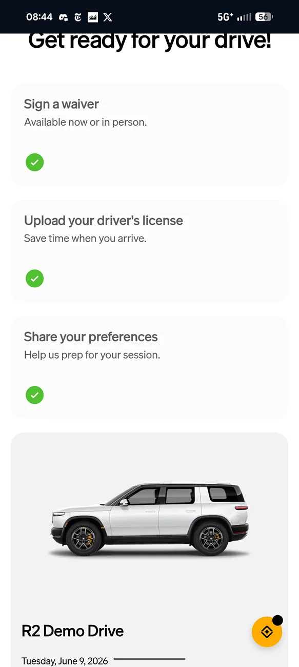 Rivian R1T R1S R2 Demo Drive Scheduling is LIVE! Anyone book test drive yet? 1000044104