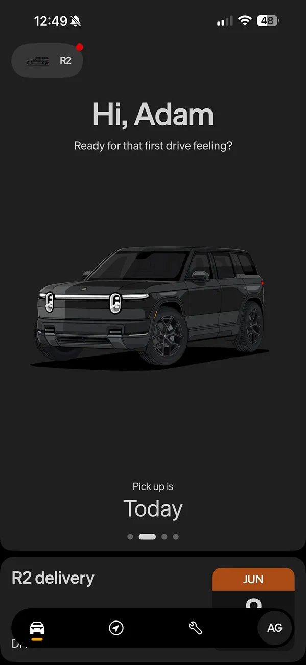 Rivian R1T R1S Customer R2 deliveries we-got-our-r2-today-v0-05ae6bkm5d6h1