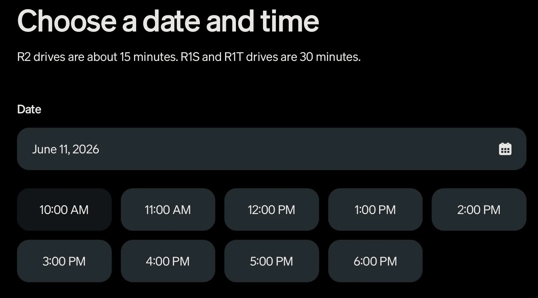Rivian R1T R1S R2 Demo Drive Scheduling is LIVE! Anyone book test drive yet? IMG_0634