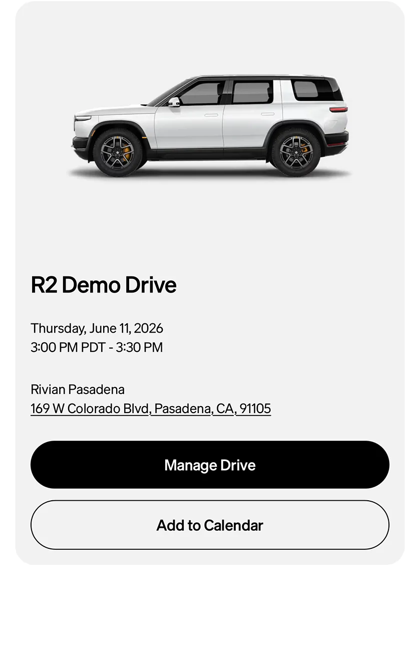 Rivian R1T R1S R2 Demo Drive Scheduling is LIVE! Anyone book test drive yet? 1781126489217-t2