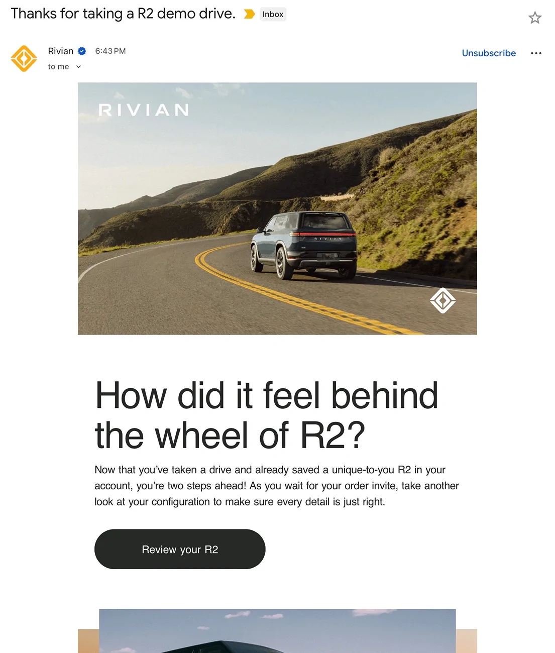 Rivian R1T R1S R2 email “expect order invite eta by the end of June” IMG_2994_Original