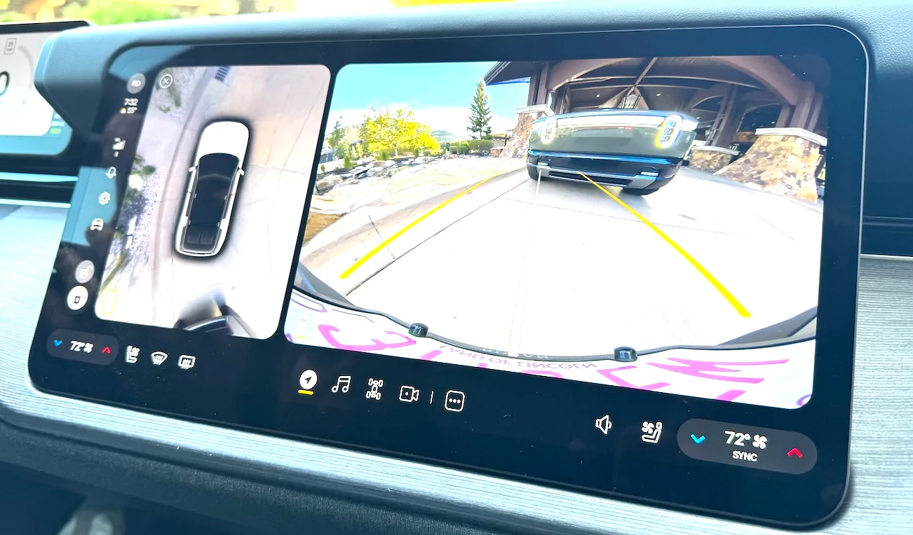 Rivian R1T R1S R2 Reverse camera parking guide lines? camera