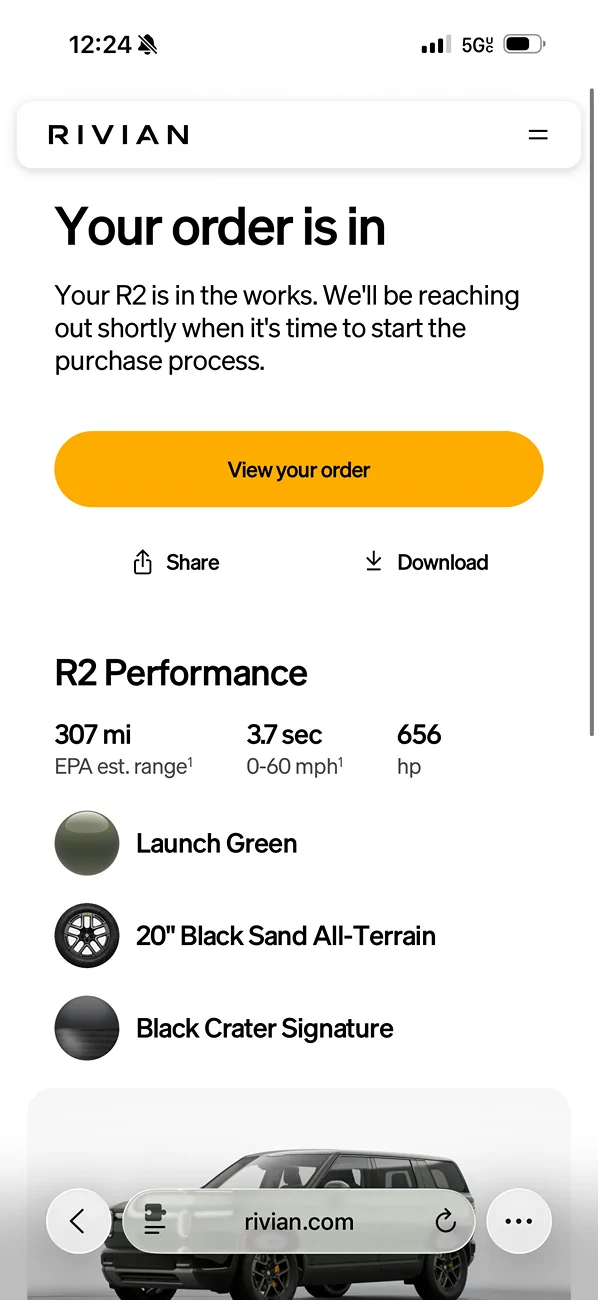 Rivian R1T R1S R2 Orders / Deliveries List Tracker + Stats 📊 IMG_4268