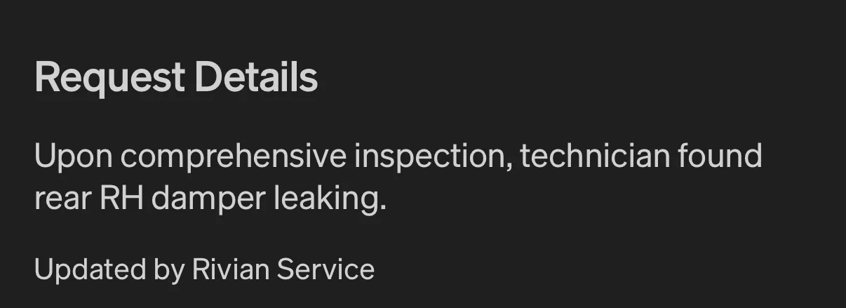Rivian R1T R1S 55k miles issues IMG_3211