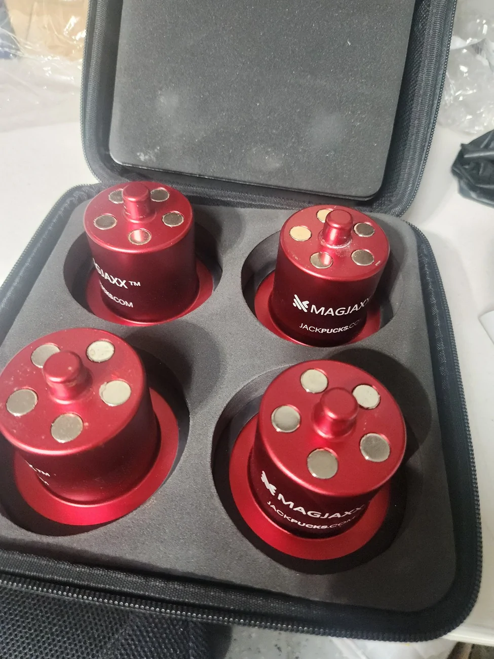 Rivian R1T R1S TEMP SOLD OUT - Lightly Used Magnetic Jack Puck Kits – $75 Shipped 20260619_114410