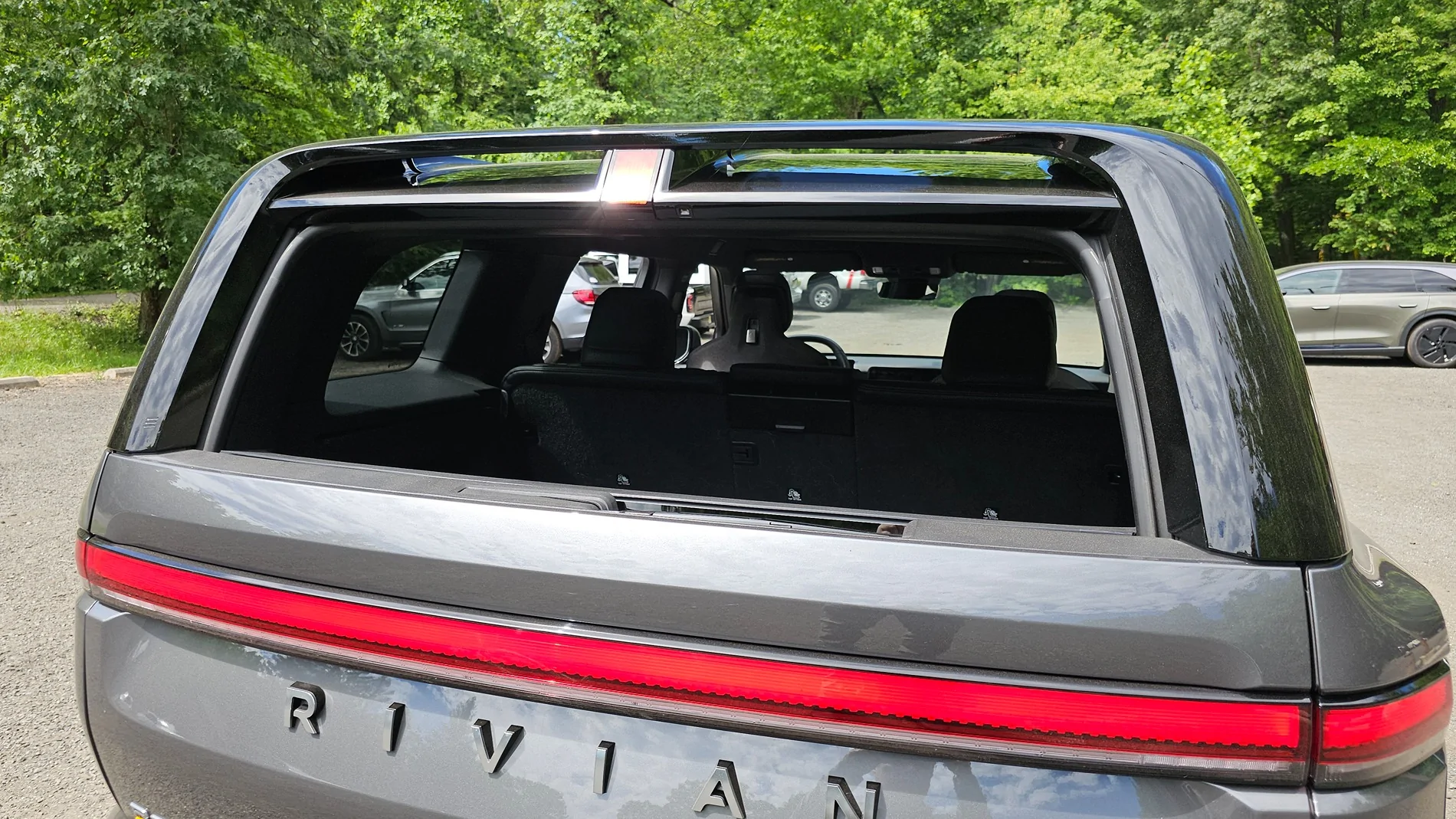 Rivian R1T R1S Test drove Half Moon Grey R2 : Loved it 20260620_104842