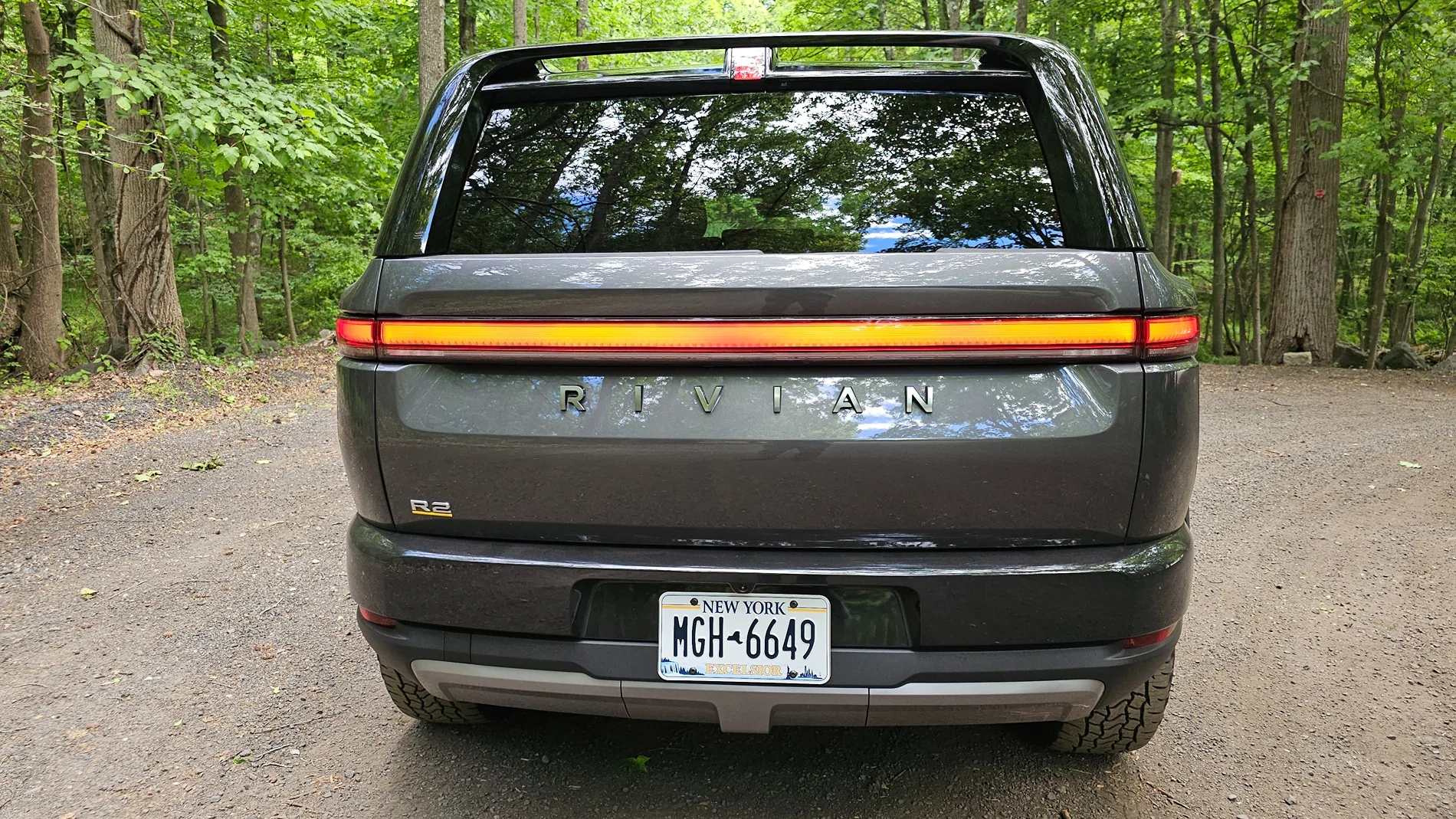 Rivian R1T R1S Test drove Half Moon Grey R2 : Loved it 20260620_104442