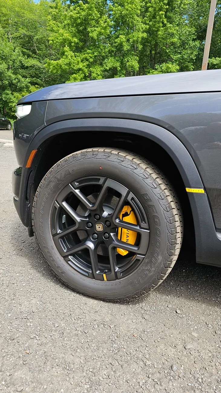 Rivian R1T R1S Test drove Half Moon Grey R2 : Loved it 20260620_104939