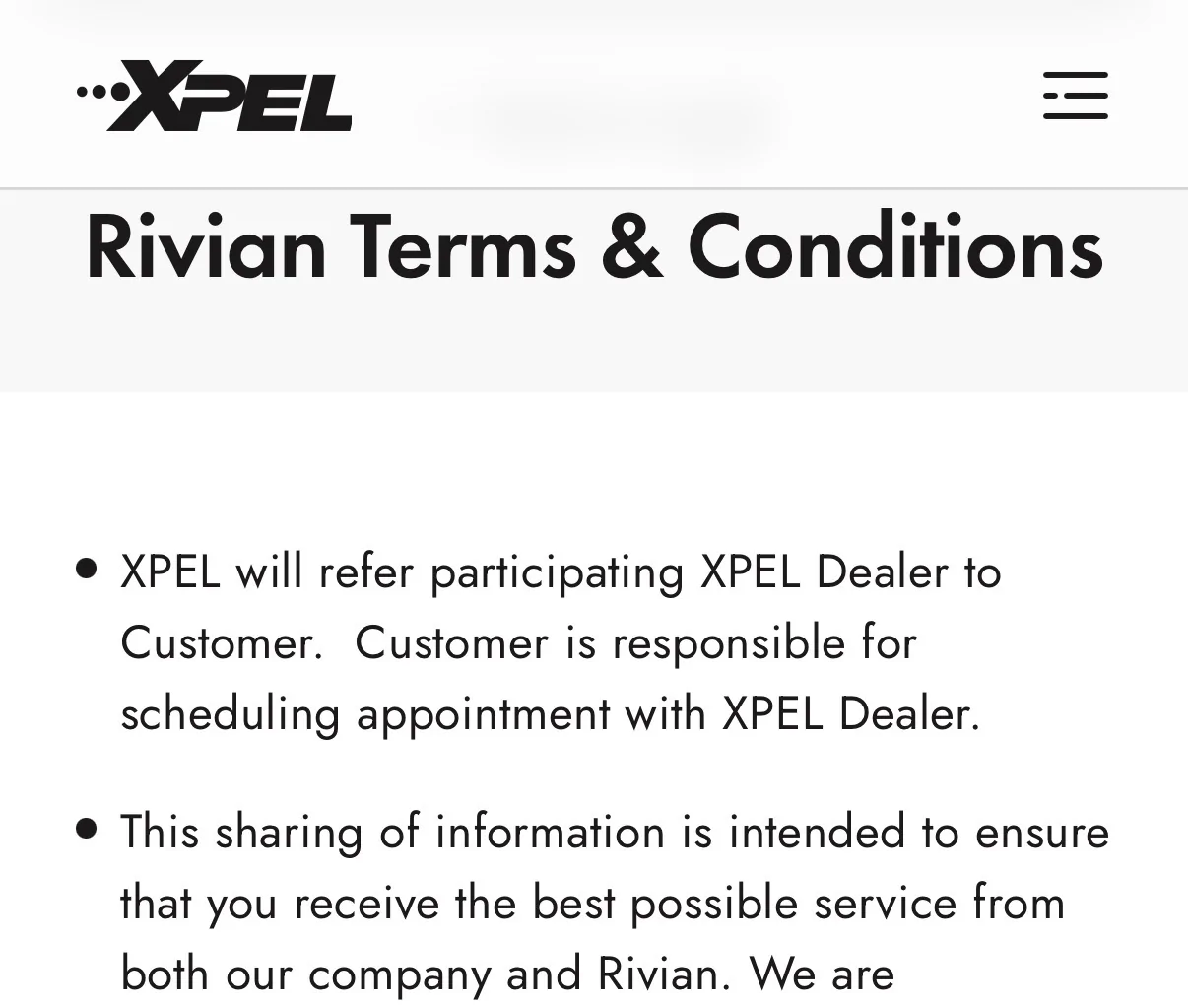 Rivian R1T R1S R2 XPEL PPF Option Official Launch - Now Available in Configurator IMG_1615