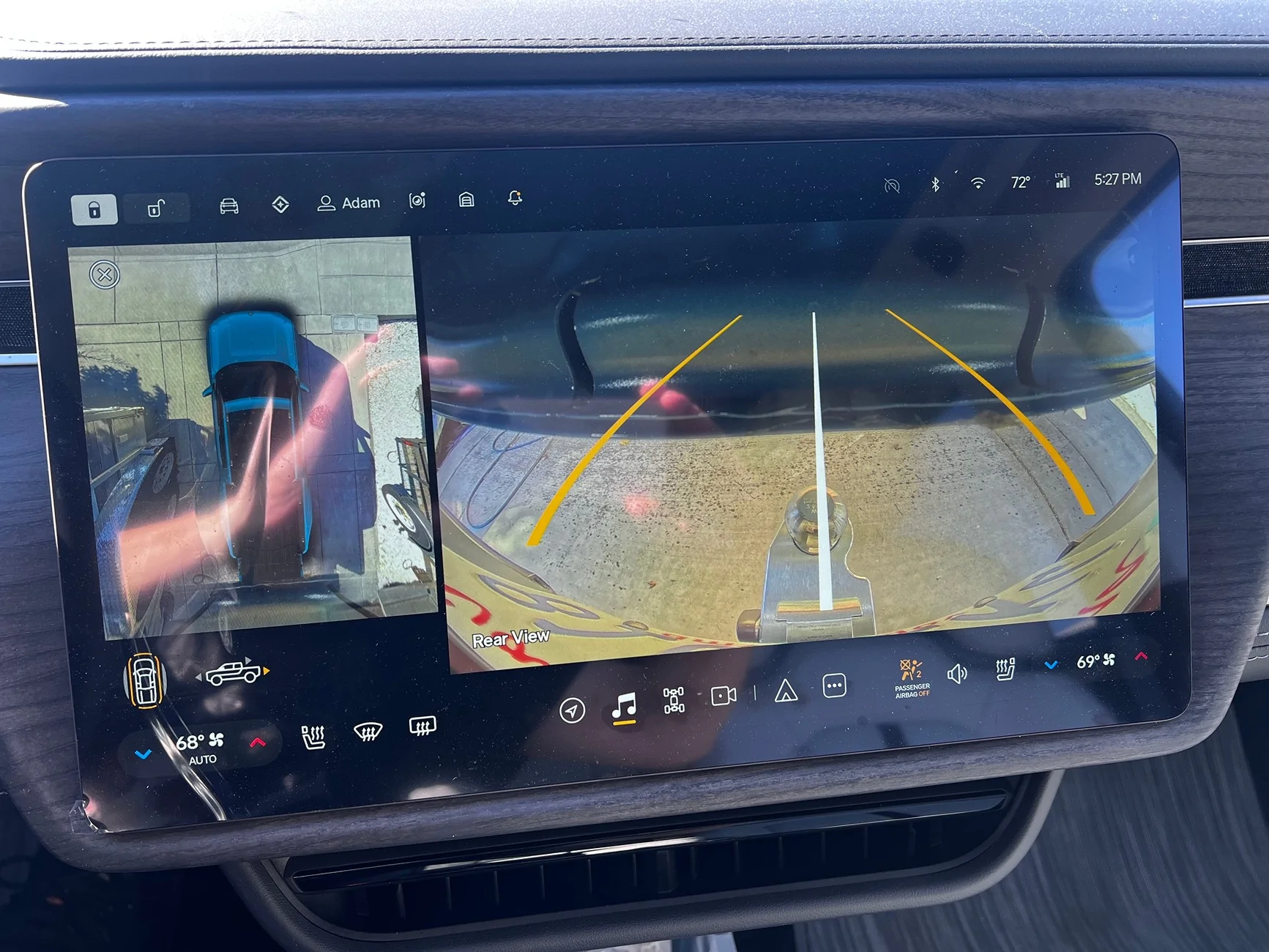 Rivian R1T R1S How can I make the "Bed Camera" the default backup camera? IMG_2274