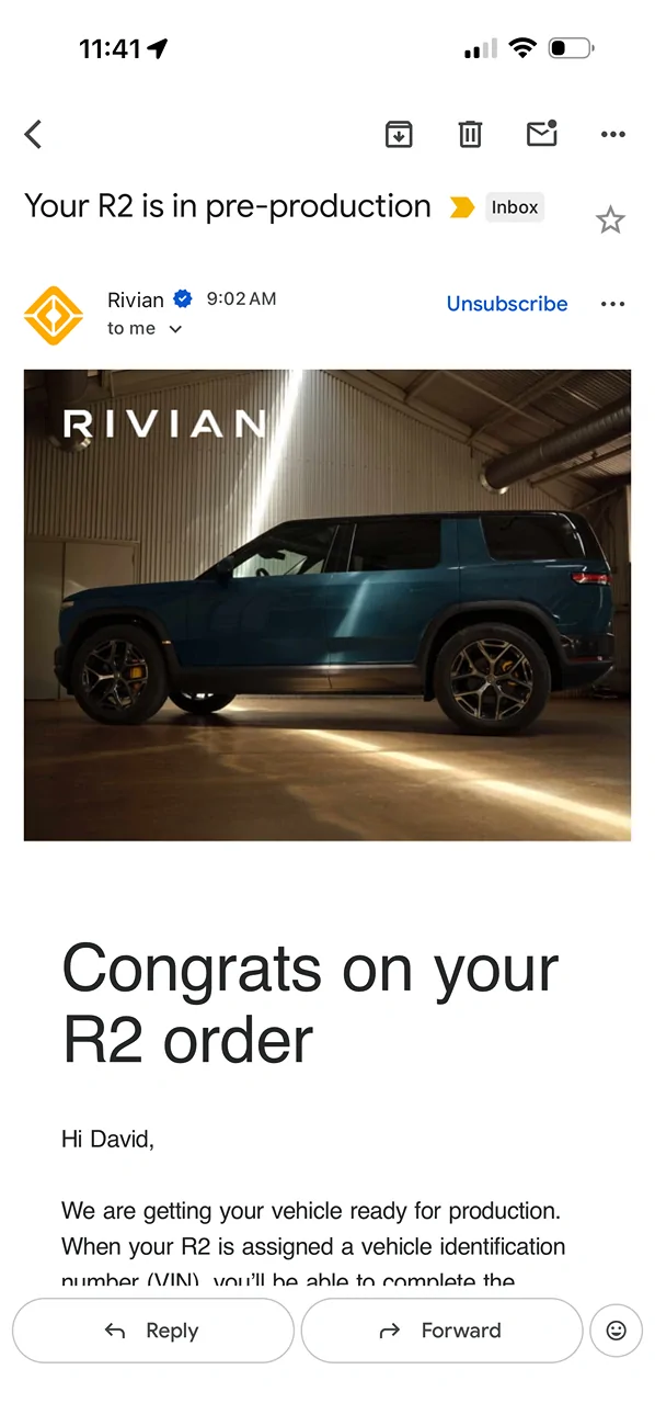 Rivian R1T R1S R2 Orders / VIN / Deliveries List Tracker + Stats 📊 IMG_3898
