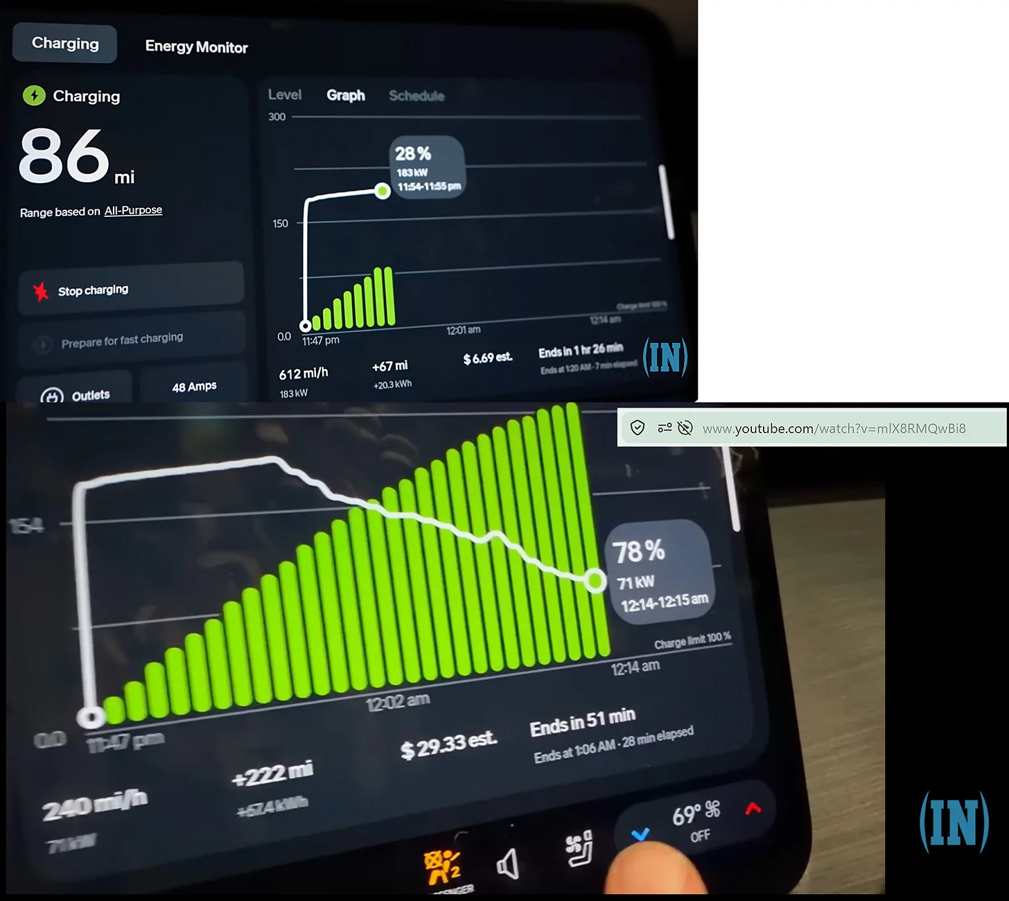 Rivian R1T R1S Video: R2 Owner demonstrating a charging session at a Tesla SC R2 Charging 6 to 78 percent