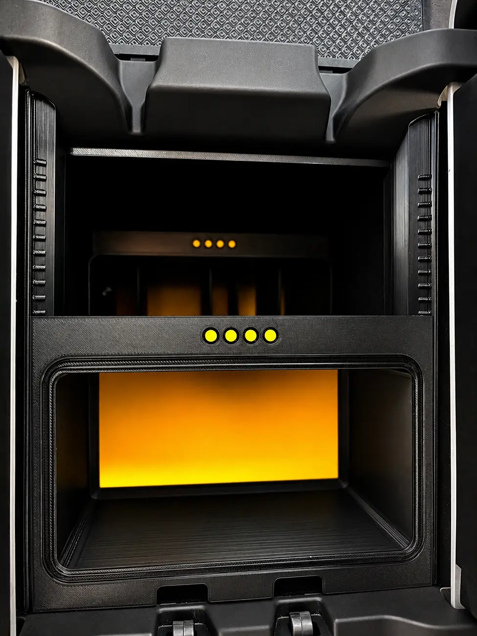 Rivian R1T R1S Made a tray that sits over the Console Vault. Looking for an owner to test the fit. niftly3d sliding tray and console v2 top vi