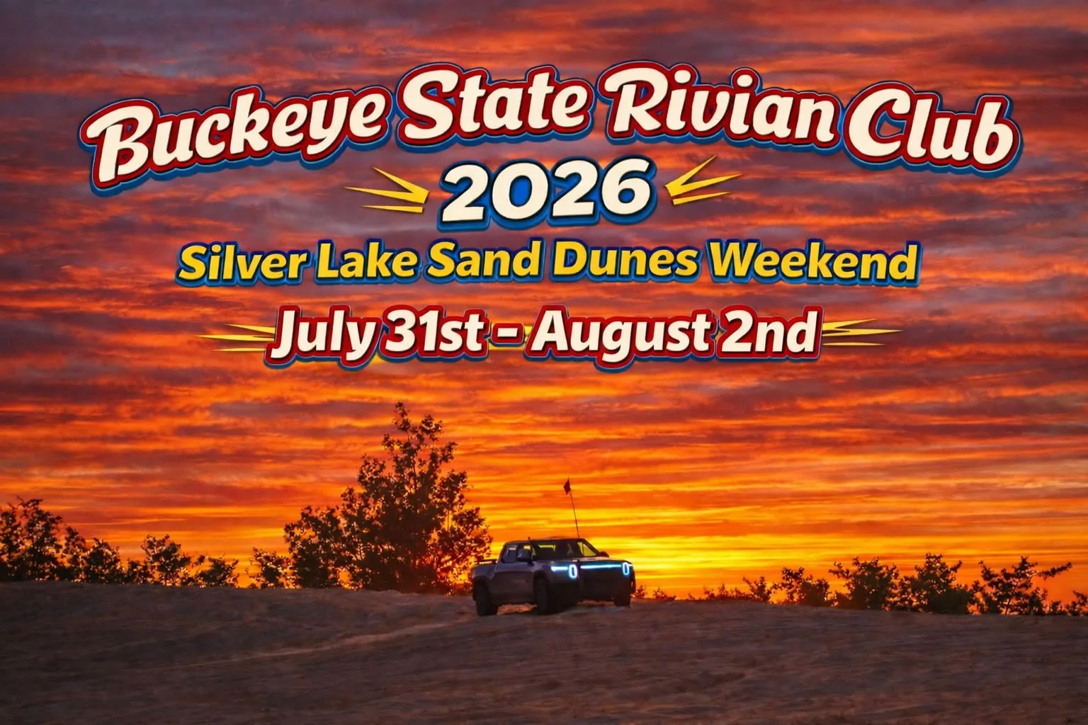 Rivian R1T R1S 1 Month Away - Buckeye State Rivian Club Silver Lake Sand Dunes Weekend! 628709128_10113514550998475_316914692493628728_n