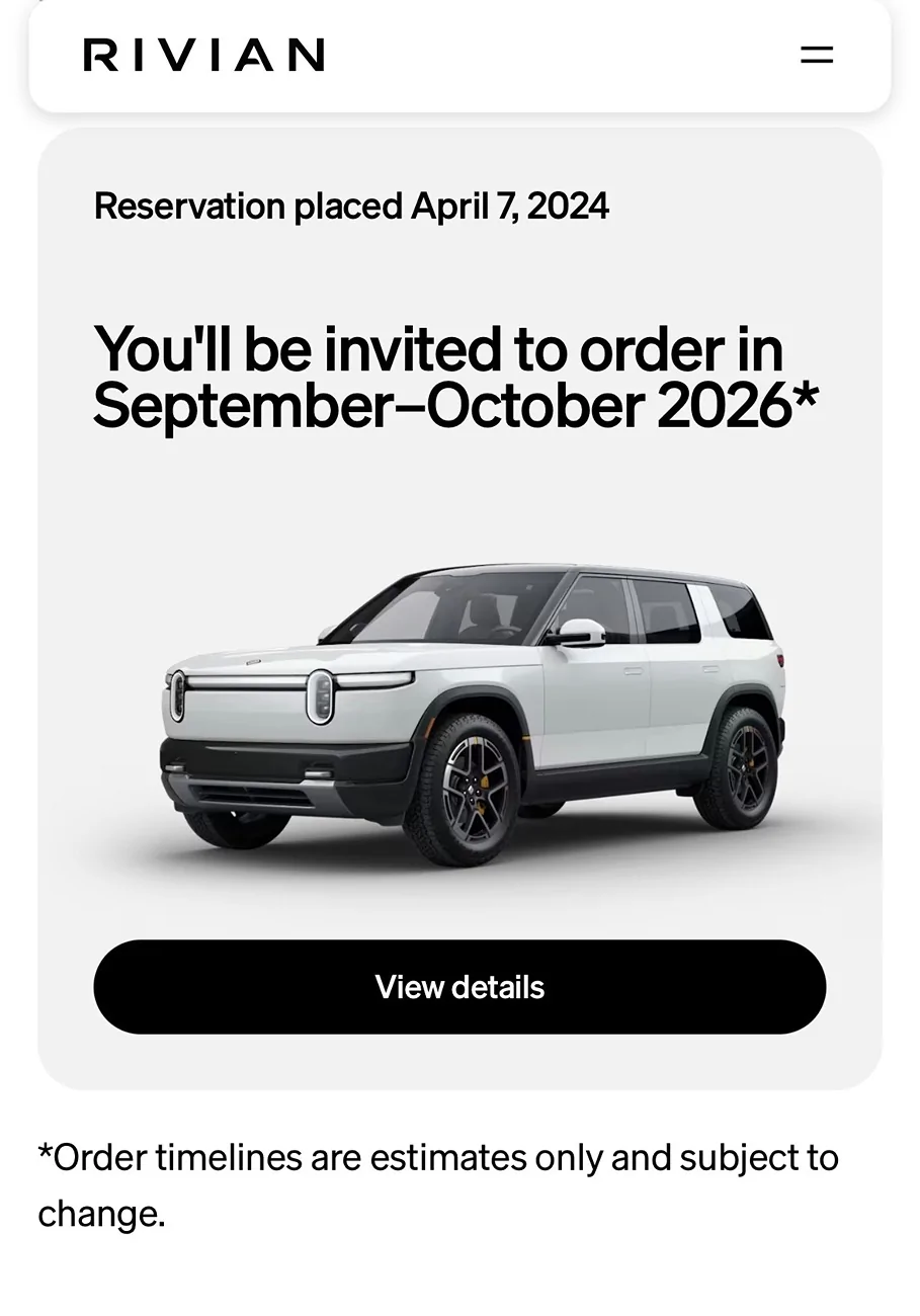 Rivian R1T R1S I checked my email ___ times today IMG_2902