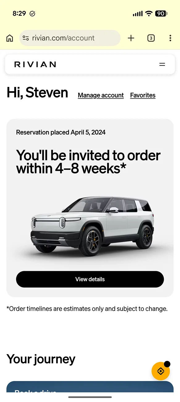 Rivian R1T R1S I checked my email ___ times today Screenshot_20260630-082913