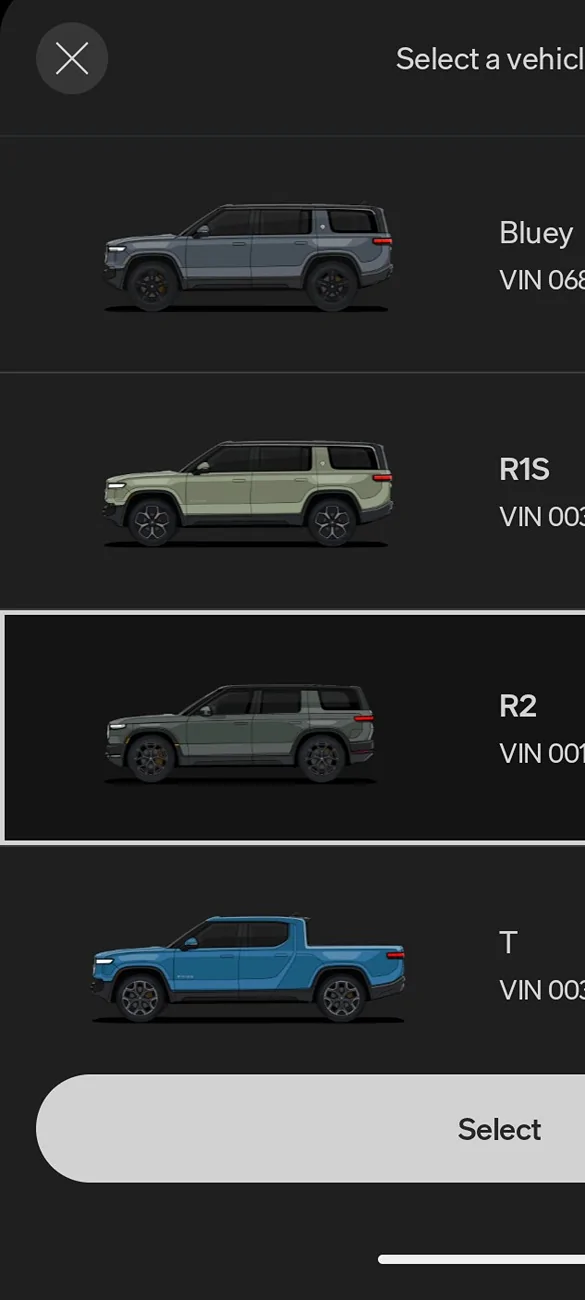 Rivian R1T R1S Update on timing now in account 10818