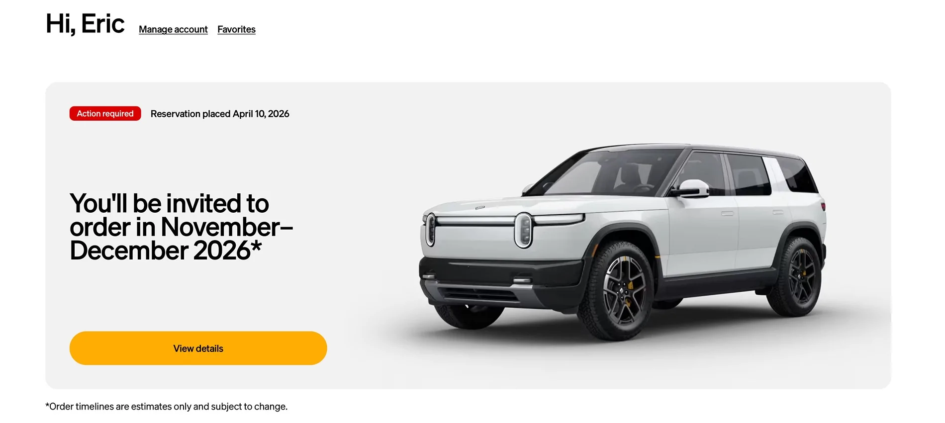Rivian R1T R1S I checked my email ___ times today Rivian Order Windo