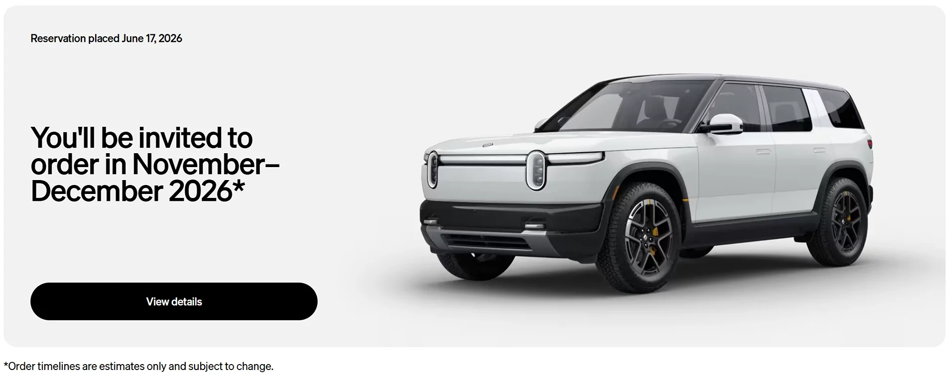 Rivian R1T R1S Update on timing now in account 1782843461929-95