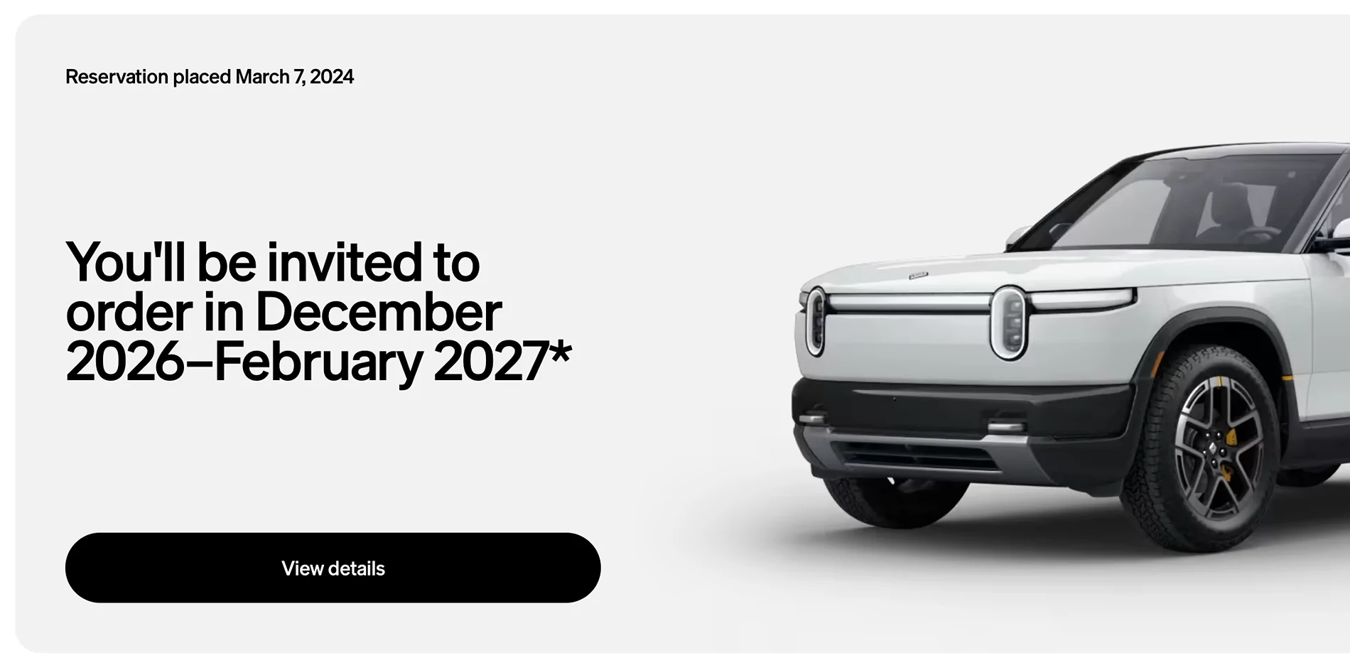 Rivian R1T R1S Update on timing now in account Screenshot 2026-06-30 at 12.17.24 PM