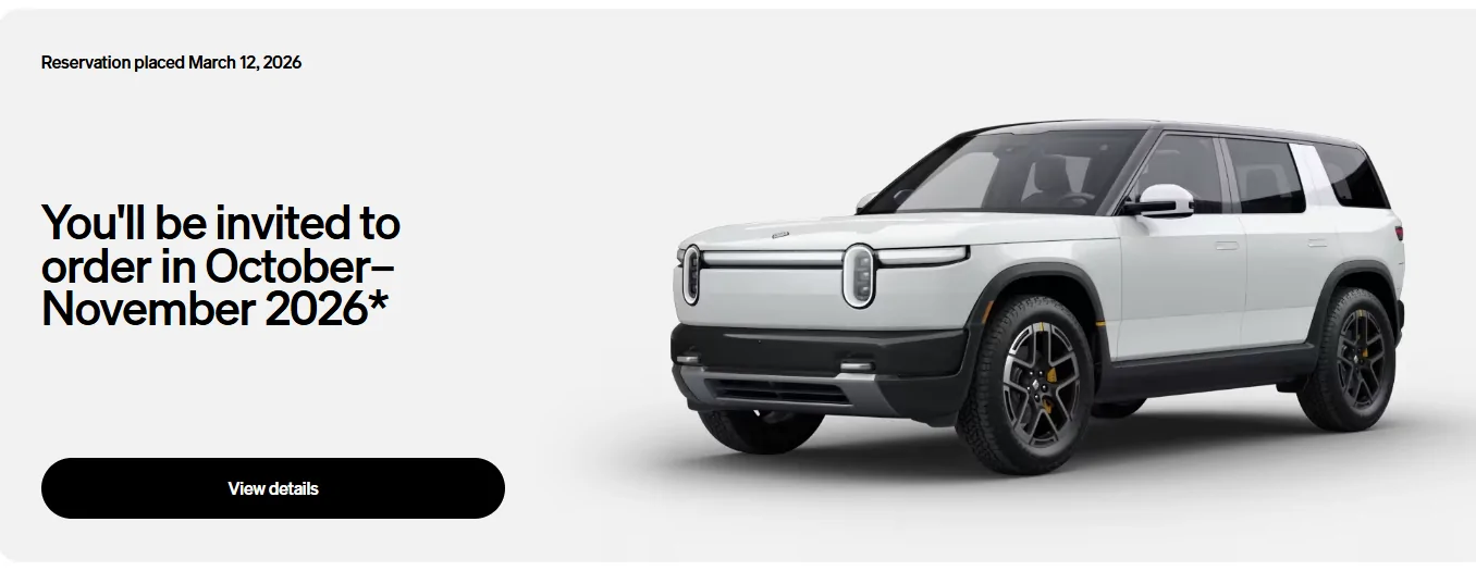 Rivian R1T R1S Update on timing now in account 1782848637606-6a