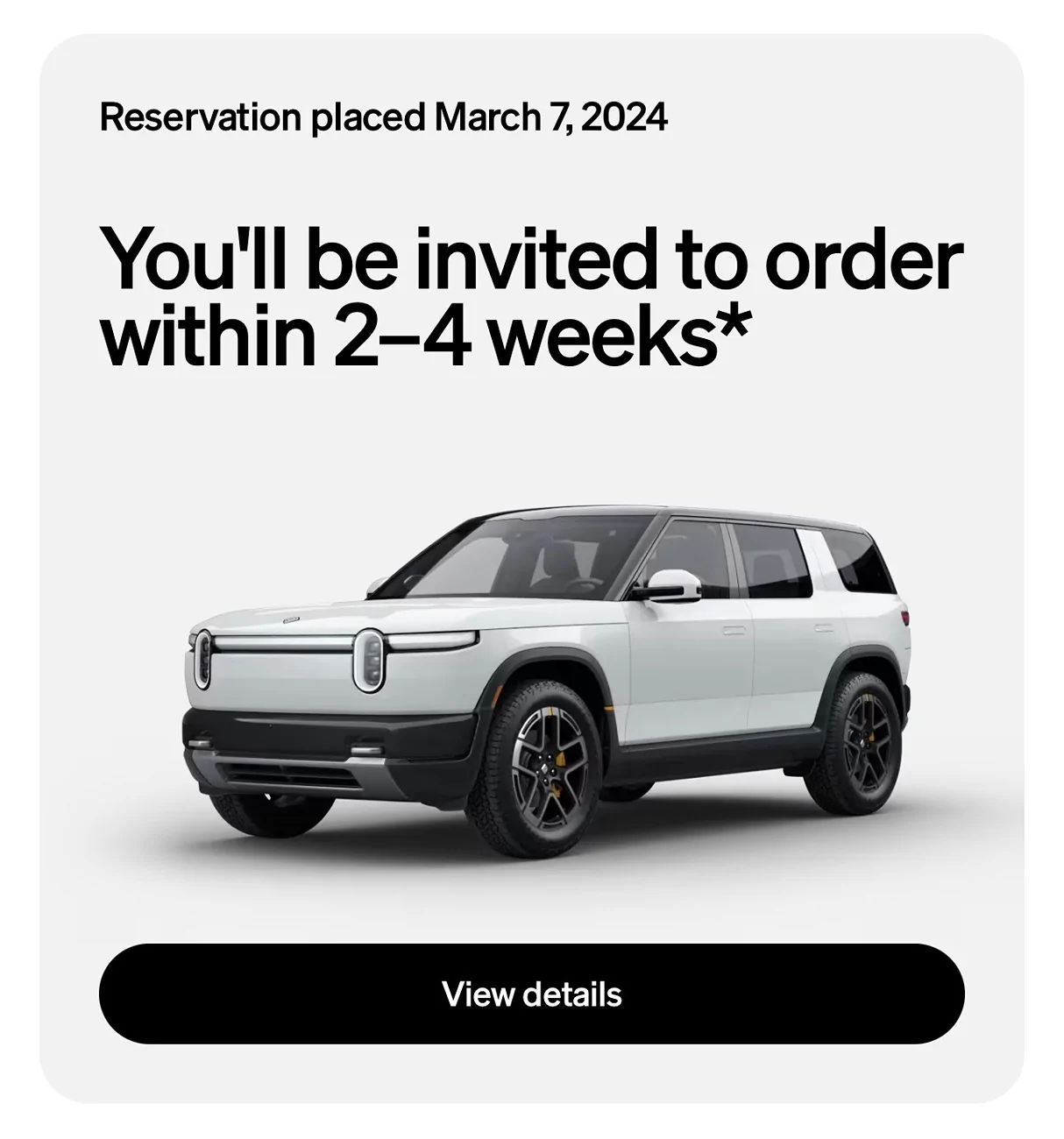 Rivian R1T R1S Update on timing now in account IMG_7069