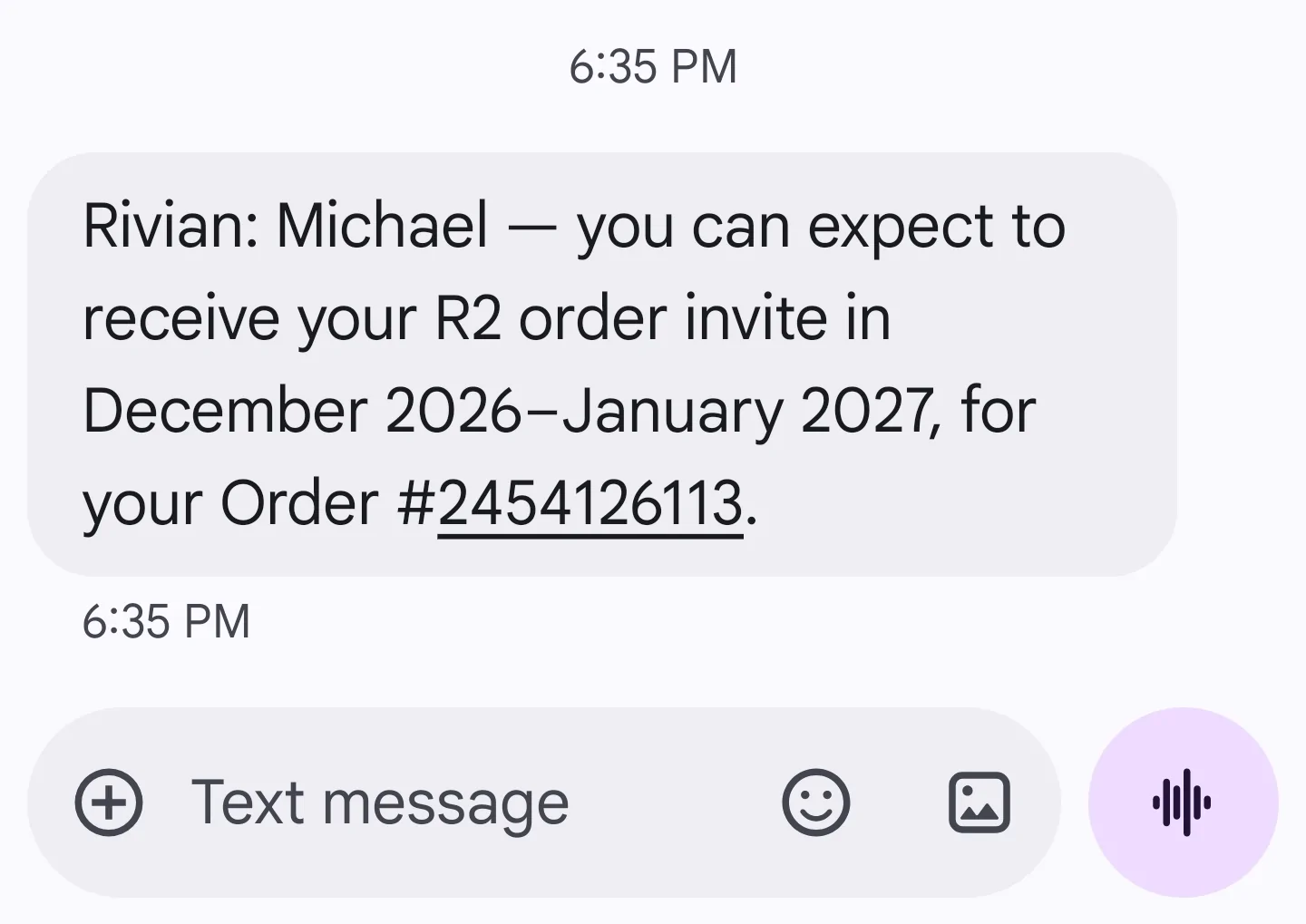 Rivian R1T R1S Anyone receive the email telling them when to expect their order invite? 1000004527