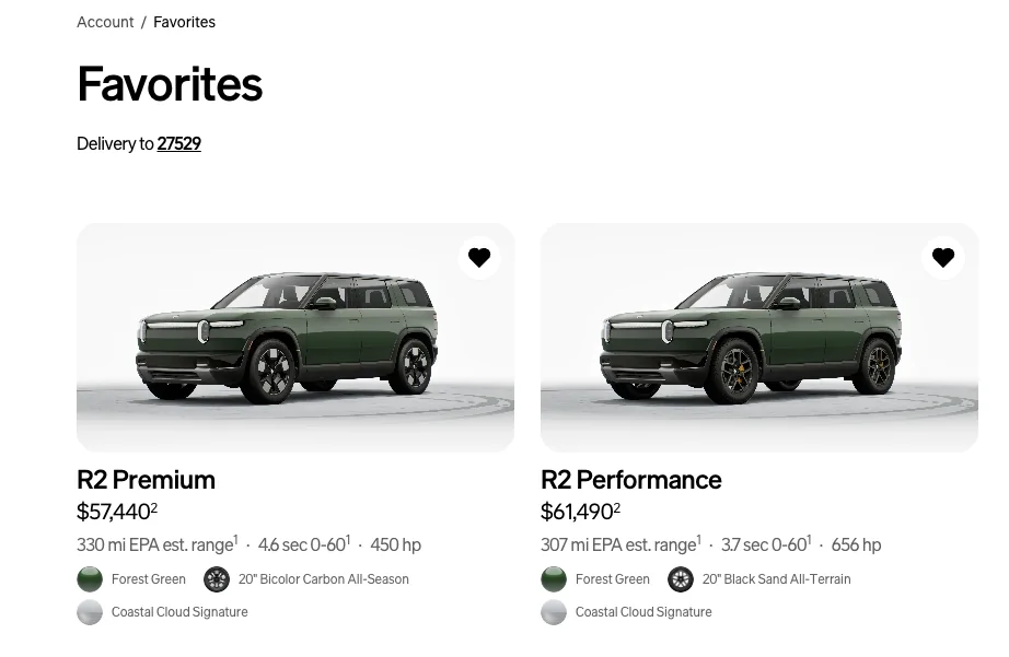 Rivian R1T R1S Update on timing now in account Screenshot 2026-07-01 at 9.46.14 AM