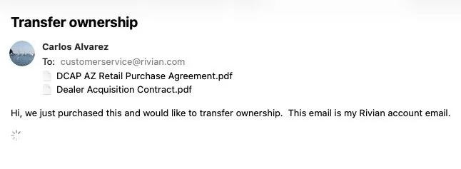 Rivian R1T R1S "New" Rivian transfer and key delivery 1782919587769-zi
