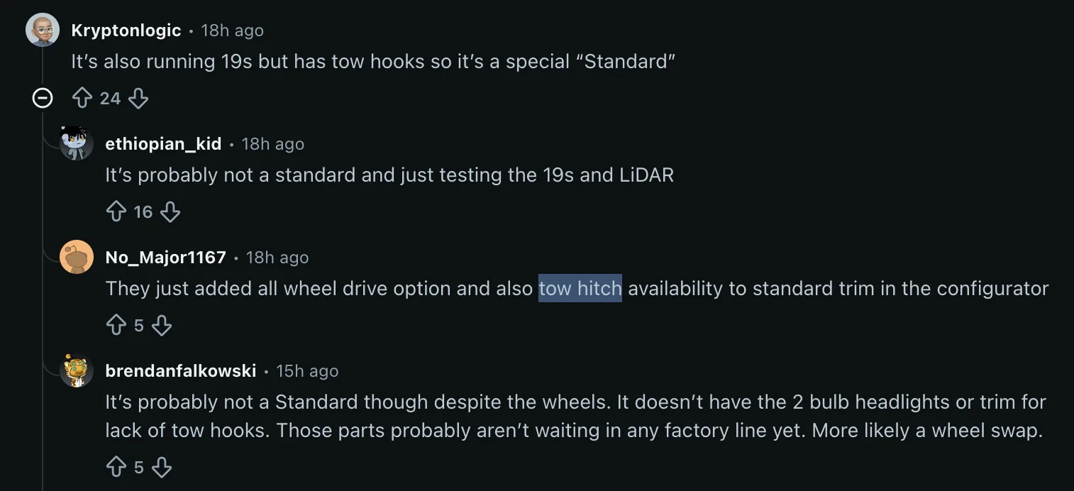 Rivian R1T R1S R2 w/ LiDAR, 19-inch wheels spied Screenshot 2026-07-01 at 4.30.46 PM