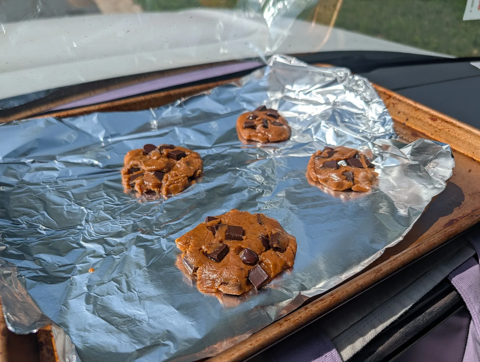 Rivian R1T R1S Baking Cookies in a Rivian PXL_20260702_144344940
