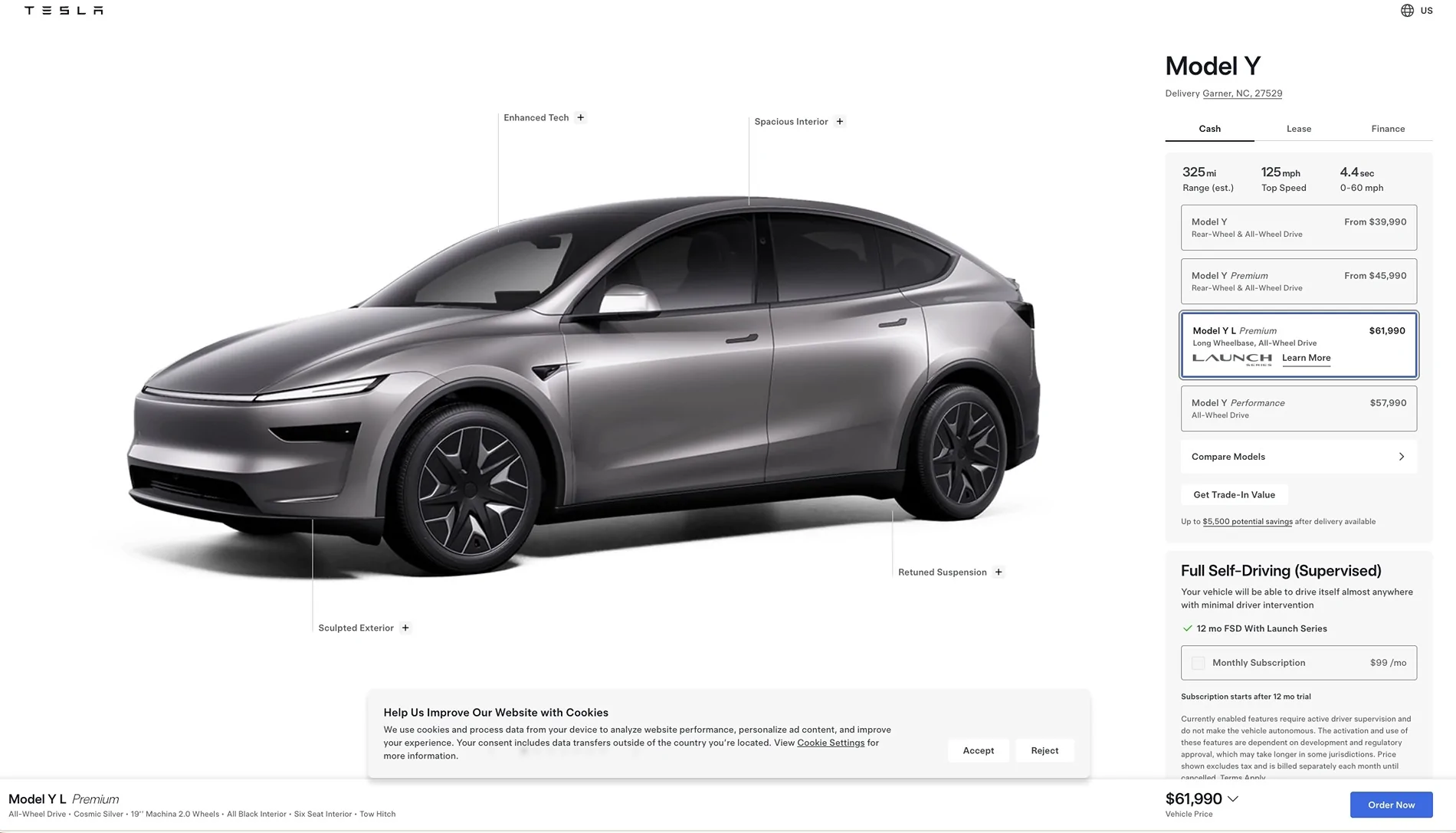 Rivian R1T R1S New Tesla Model Y L launching this weekend Screenshot 2026-07-02 at 2.17.18 PM