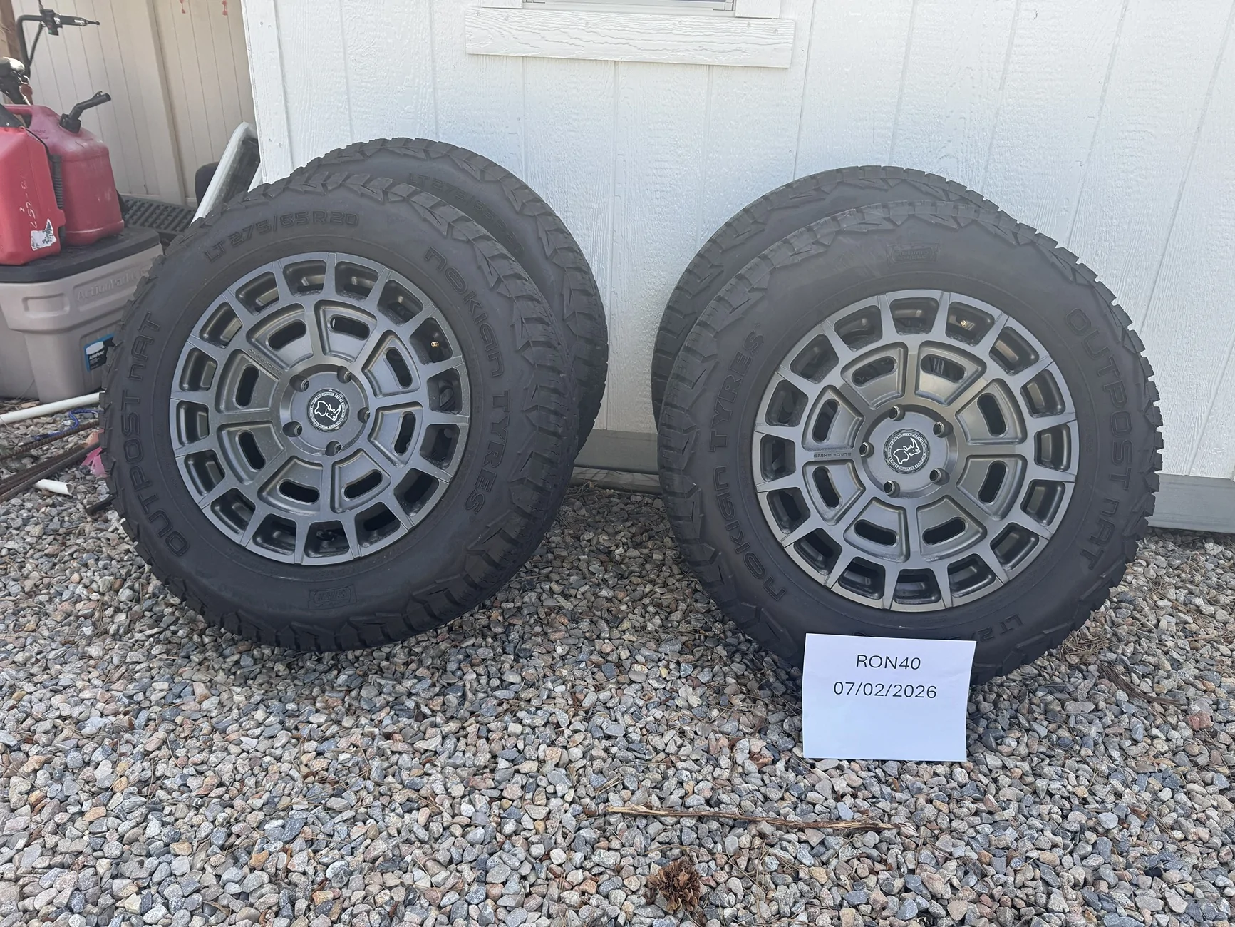Rivian R1T R1S Black Rhino Voltaic Wheels 20" w/ Nokian Outpost NAT LT275/65R20 Tires - Set of 4 $2500 IMG_0397