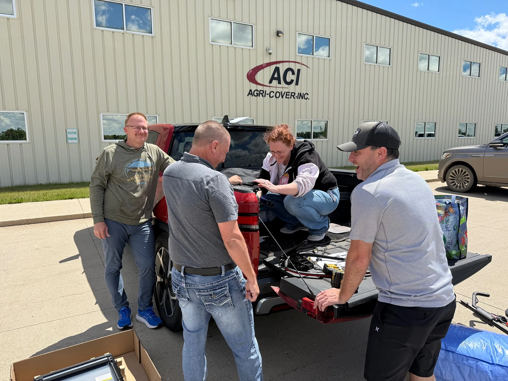 Rivian R1T R1S Cross-country road trip and a LOMAX tonneau cover install by the Agri-Cover crew IMG_4877