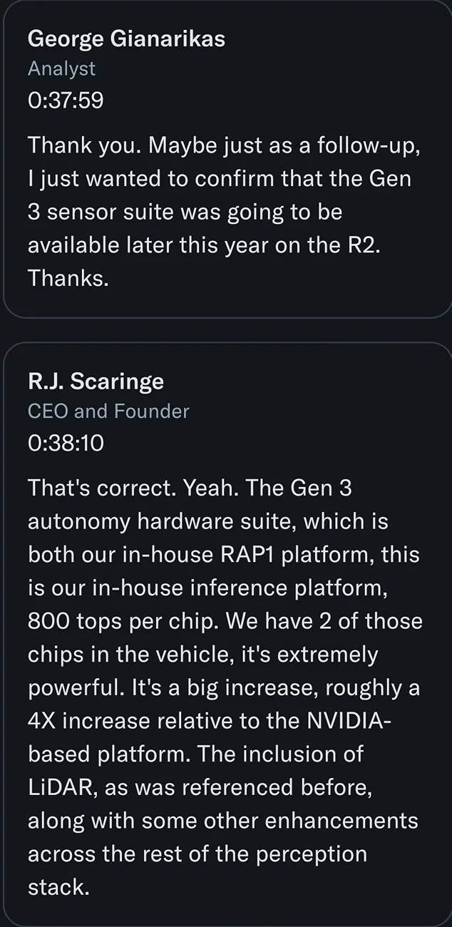 Rivian R1T R1S Will Gen3 hardware be included with Launch Edition later? Screenshot_20260708_114241_Firefox