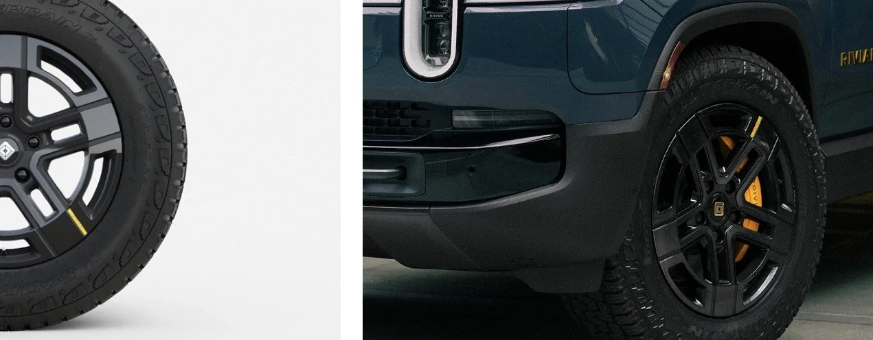 Rivian R1T R1S The dark AT wheels were silently changed so you don't know what you need/are getting 1783619562719-id