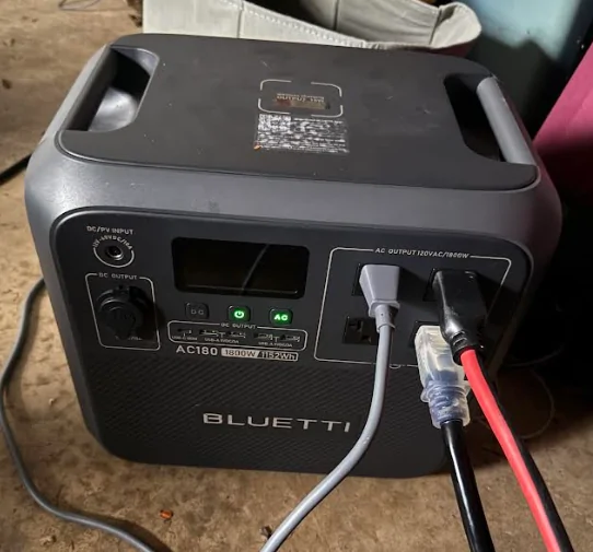 Rivian R1T R1S Rivian and Bluetti AC180 Portable Power Station Keep Appliances On For 4 Days During Storm Power Outage 1783693731535-er