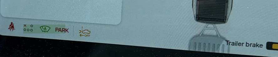 Rivian R1T R1S Warning icon while towing (either Automatic Emergency braking System or Forward Collision Warning) Screenshot 2026-07-10 at 7.09.04 PM