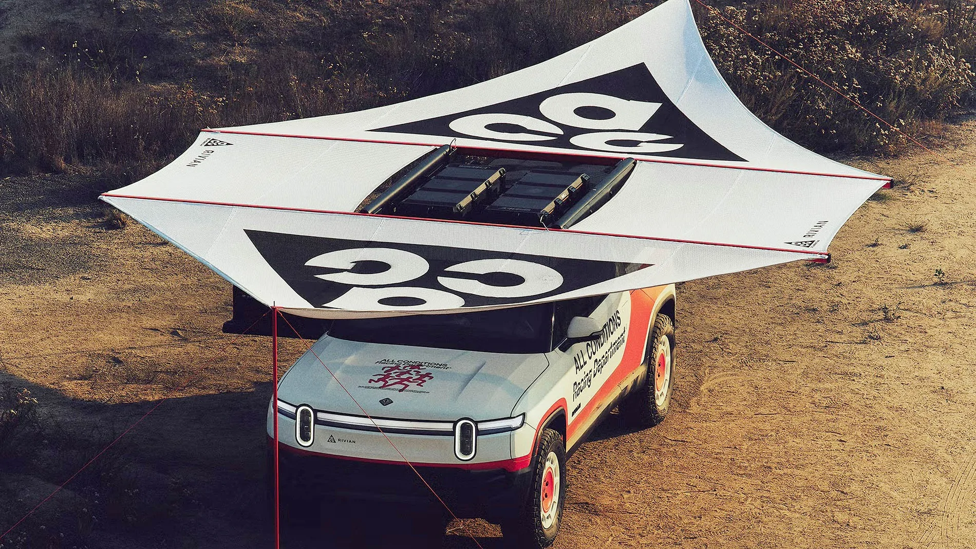 Rivian R1T R1S Custom R1T running support vehicle "Recharge Truck" by Rivian & Nike ACG 75f6ee97-cedd-42ba-84fd-db44dbaed13