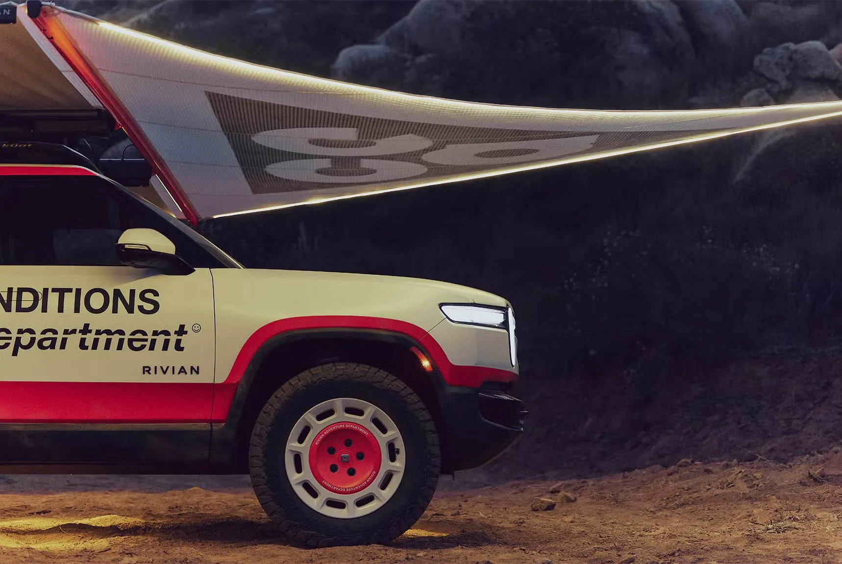 Rivian R1T R1S Custom R1T running support vehicle "Recharge Truck" by Rivian & Nike ACG 385d6f0b-429c-4533-9a4d-007e01dda790