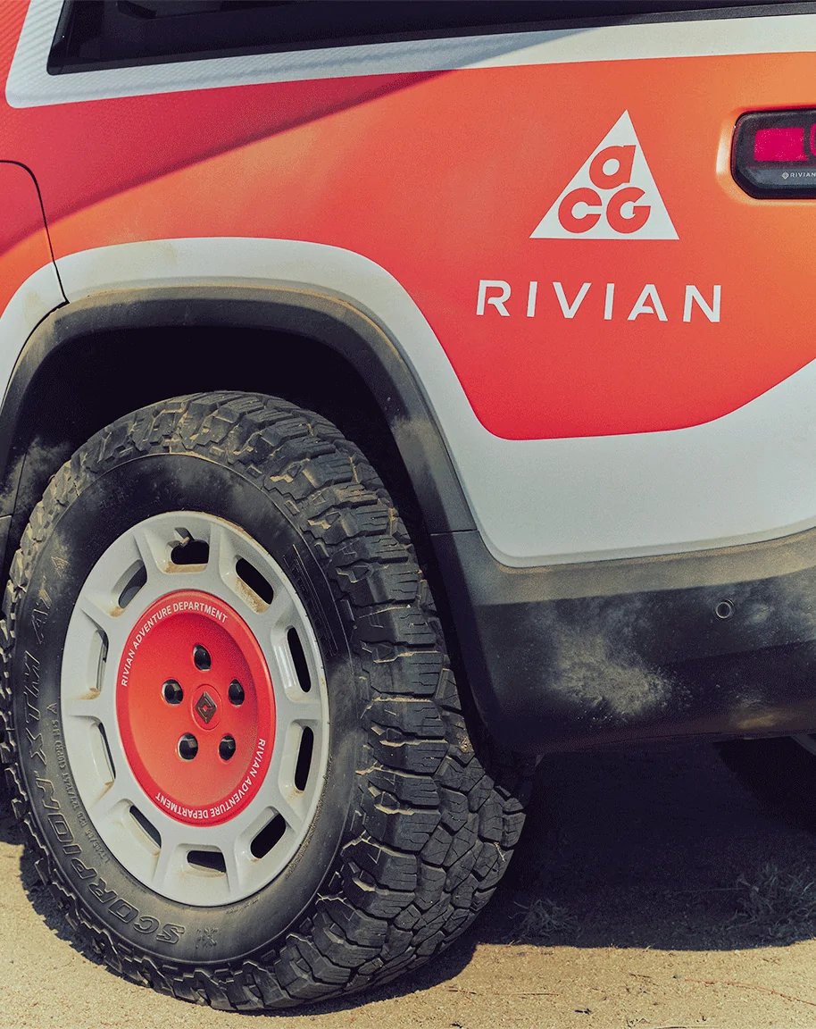 Rivian R1T R1S Custom R1T running support vehicle "Recharge Truck" by Rivian & Nike ACG f5a0ab9d-7c26-43d1-b9d1-c2654d744660