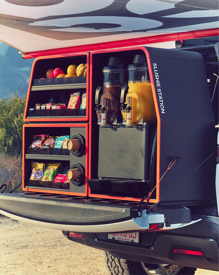 Rivian R1T R1S Custom R1T running support vehicle "Recharge Truck" by Rivian & Nike ACG 069d47de-61b4-4ec6-b62d-b856a9a905b2