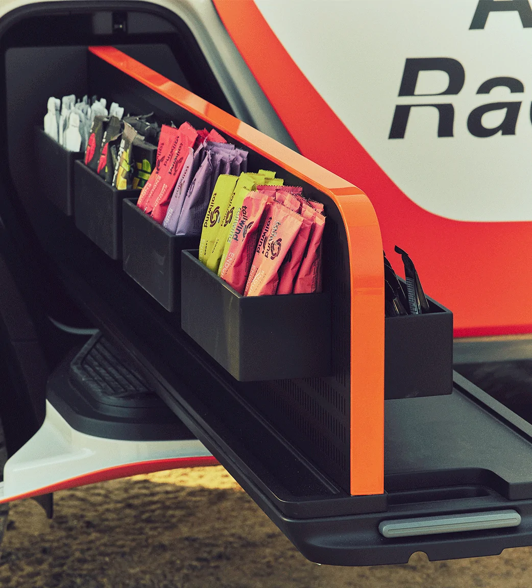 Rivian R1T R1S Custom R1T running support vehicle "Recharge Truck" by Rivian & Nike ACG ed5839a6-669c-4fce-b946-e8a8e33c8be5