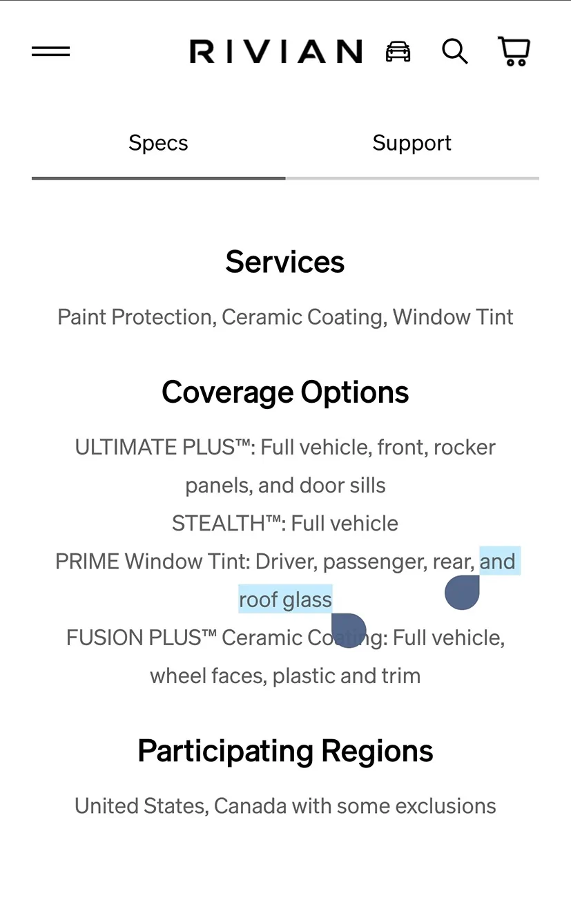 Rivian R1T R1S R2 Roof Sun Shade Screenshot_20260712_091023_Firefox