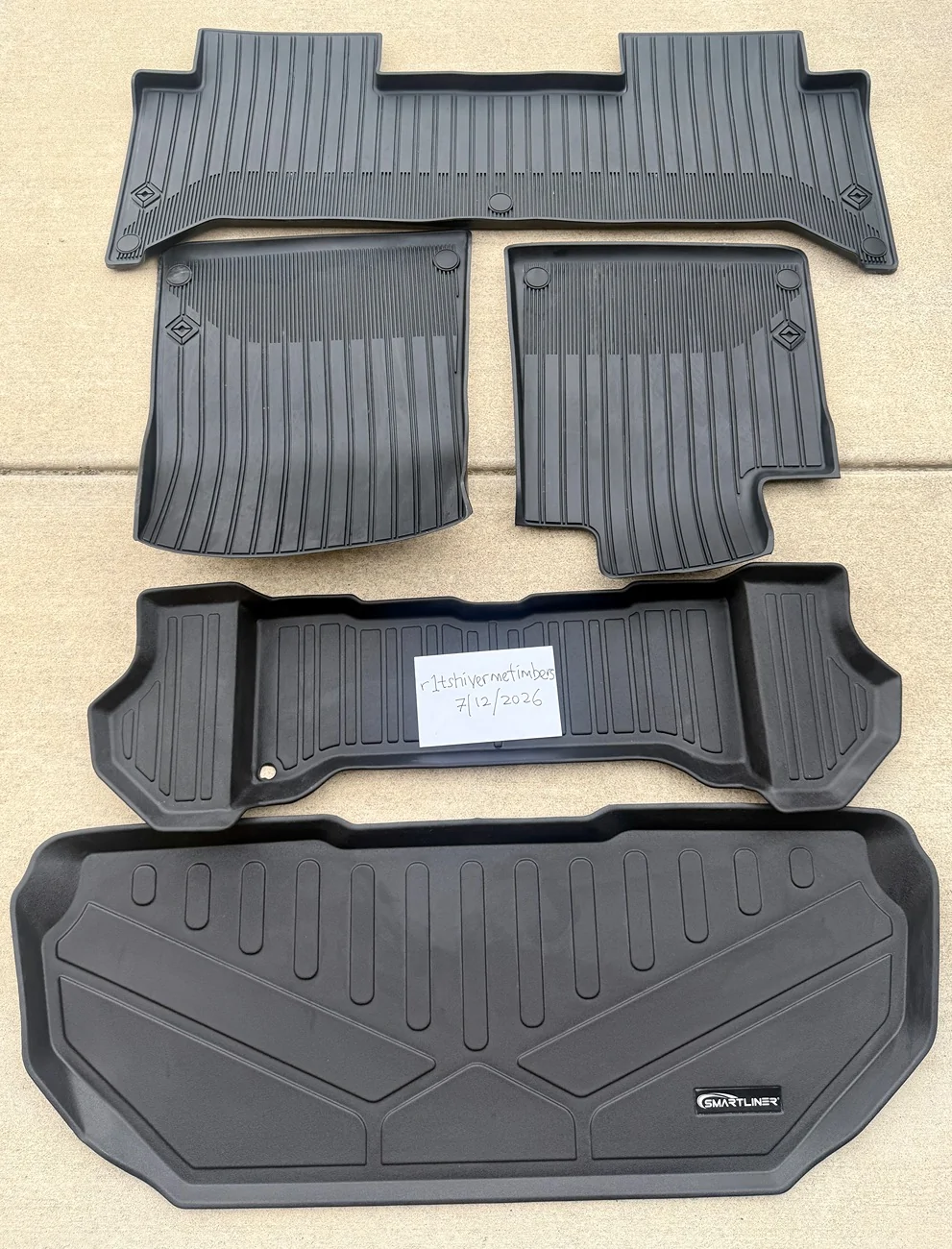 Rivian R1T R1S R1T Floor Mats + Frunk Mats - Price Drop .. $75 Shipped ! Mats