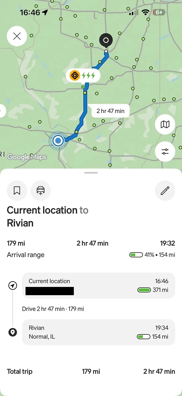 Rivian R1T R1S New Mobile App version (3.14) gives more detailed Map view, search and trip planning 159330-674c76599d5775769d595f8b6fe2bab7 copy