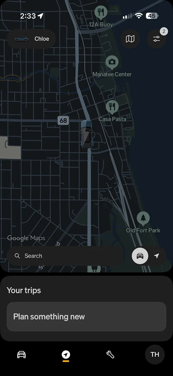 Rivian R1T R1S New Mobile App version (3.14) gives more detailed Map view, search and trip planning HNIN5bFW4AAlO9h