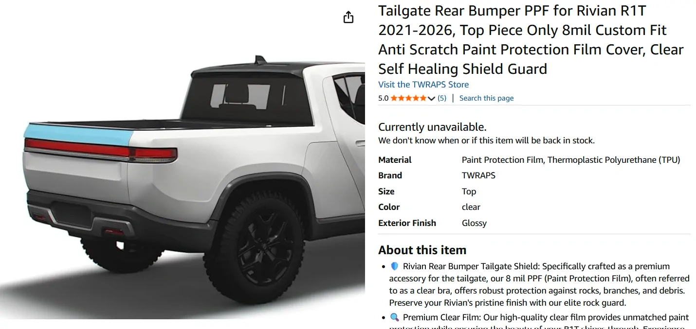 Rivian R1T R1S Rivian Partners with EV Sportline to Offer R1T Bed Extender Through Official Gear Shop 1784150375062-f3
