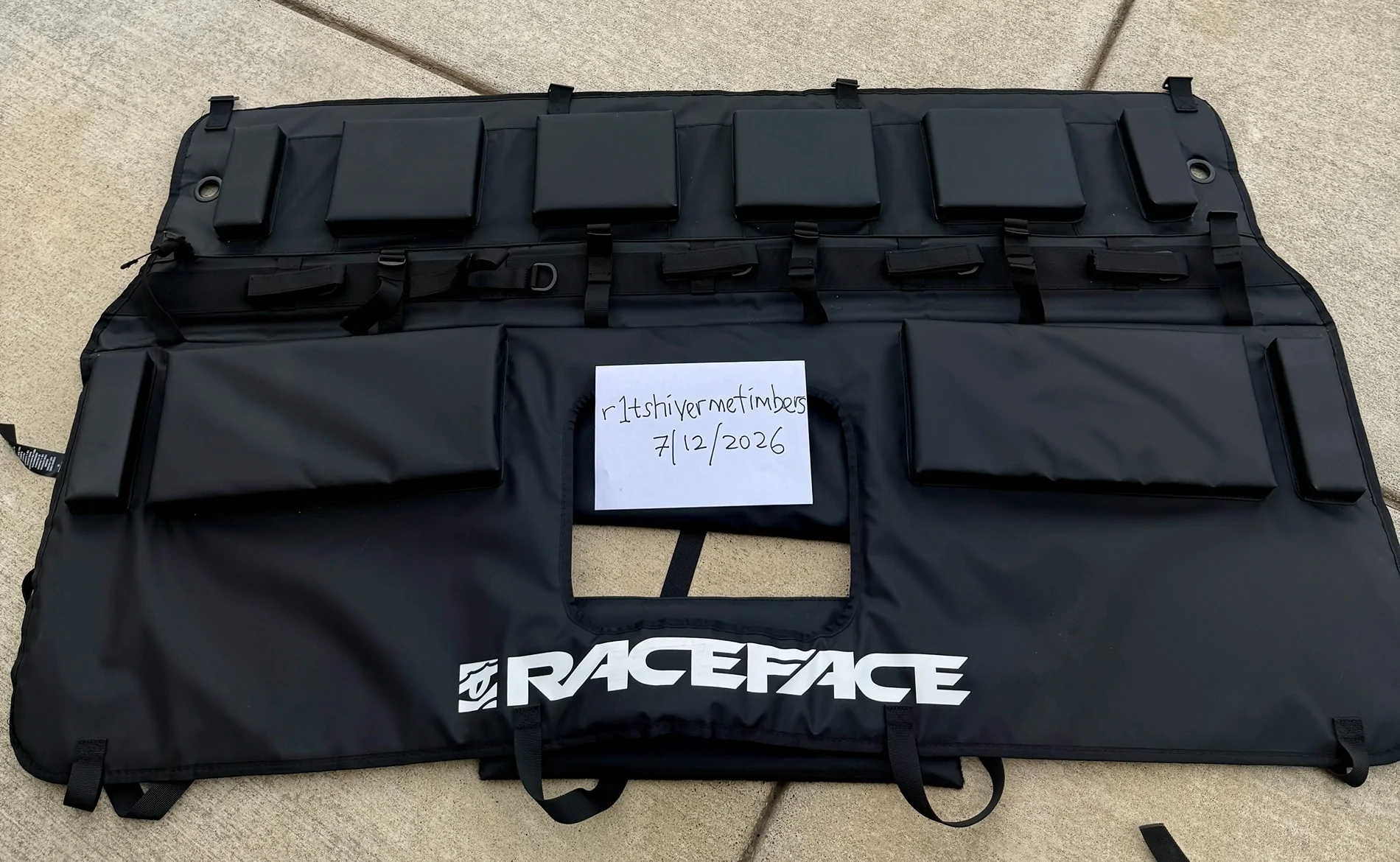 Rivian R1T R1S RaceFace T2 Tailgate Bicycle Pad - $80 x-raceface_pad